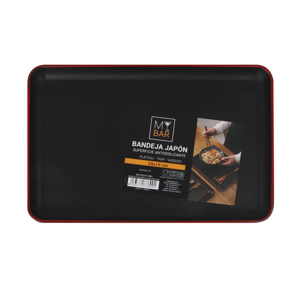 Plateau My Bar Plastique 29 x 19 cm (12 Unités)