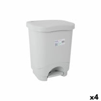 Mülleimer mit Pedal Tontarelli Idea Grau 18 L (4 Stück)