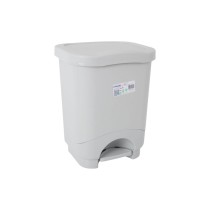 Seau à déchets avec pédale Tontarelli Idea Gris 18 L (4 Unités)