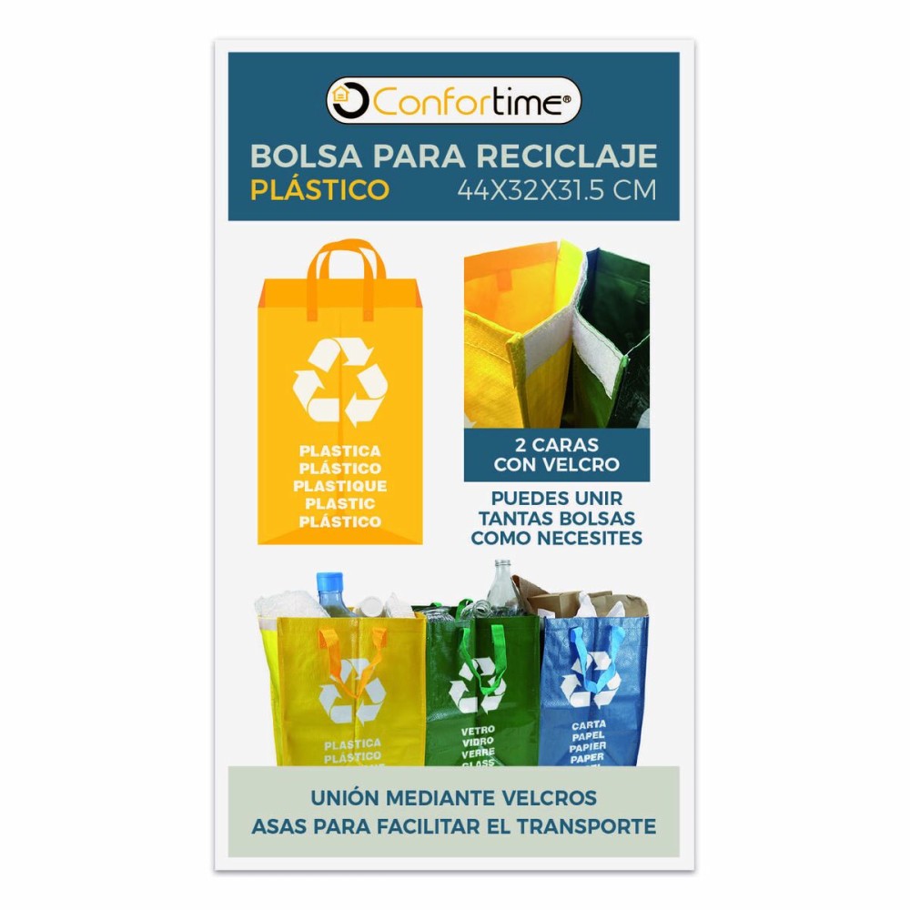 Rubbish Bags Confortime Plastic Yellow Plastic 24 Units