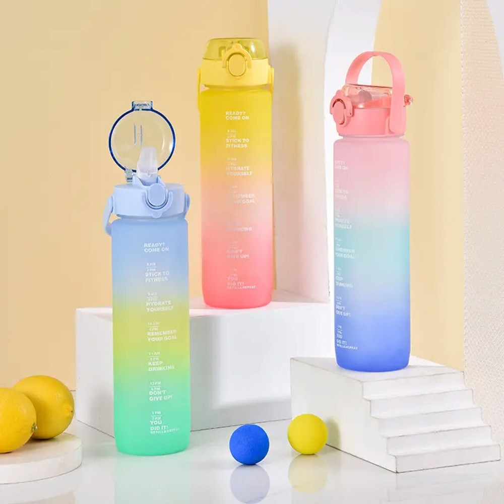 Wasserflasche Bewinner Bunt 800 ml 7,3 x 7,3 x 23,5 (12 Stück)