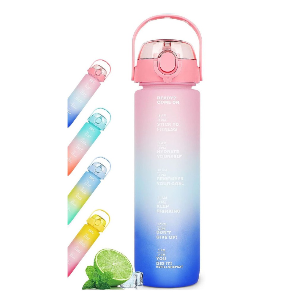 Wasserflasche Bewinner Bunt 800 ml 7,3 x 7,3 x 23,5 (12 Stück)