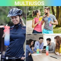 Bouteille d'eau Bewinner Multicouleur 800 ml 7,3 x 7,3 x 23,5 (12 Unités)