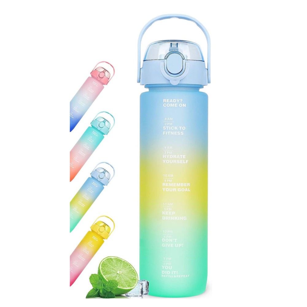 Wasserflasche Bewinner Bunt 800 ml 7,3 x 7,3 x 23,5 (12 Stück)