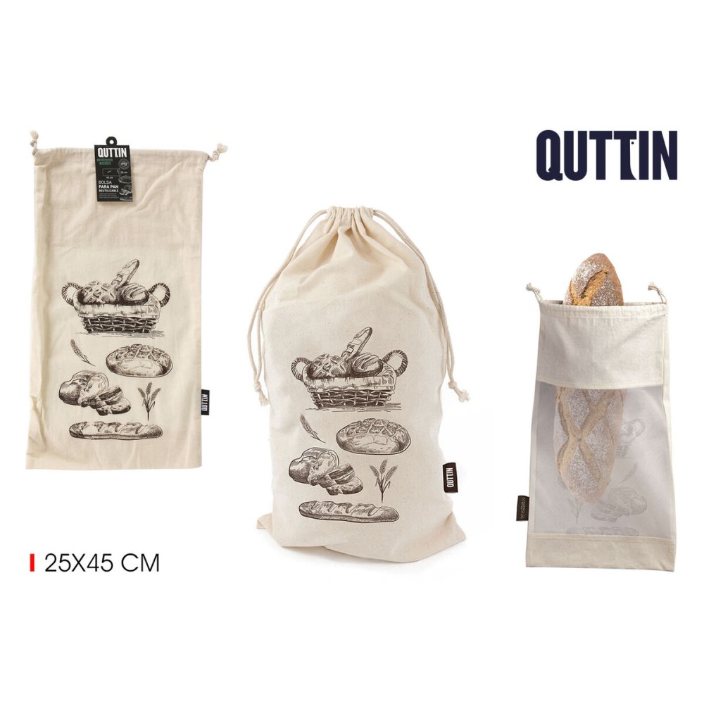 Wiederverwendbare Säcke für Lebensmittel Quttin Bread 25 x 45 cm (24 Stück)