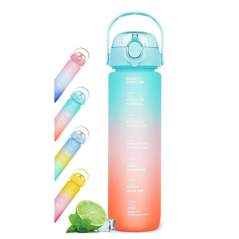 Wasserflasche Bewinner Bunt 800 ml 7,3 x 7,3 x 23,5 (12 Stück)