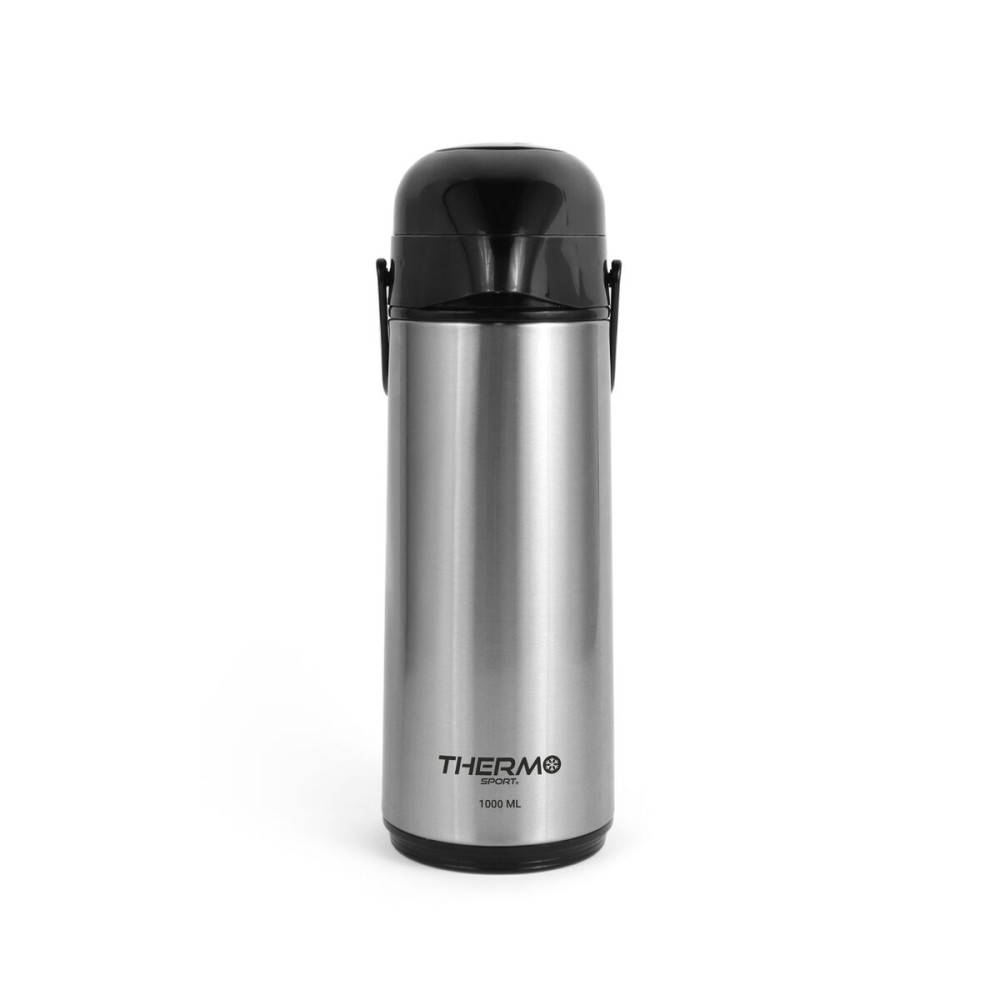 Thermosflasche ThermoSport Silberfarben 1 L (6 Stück)