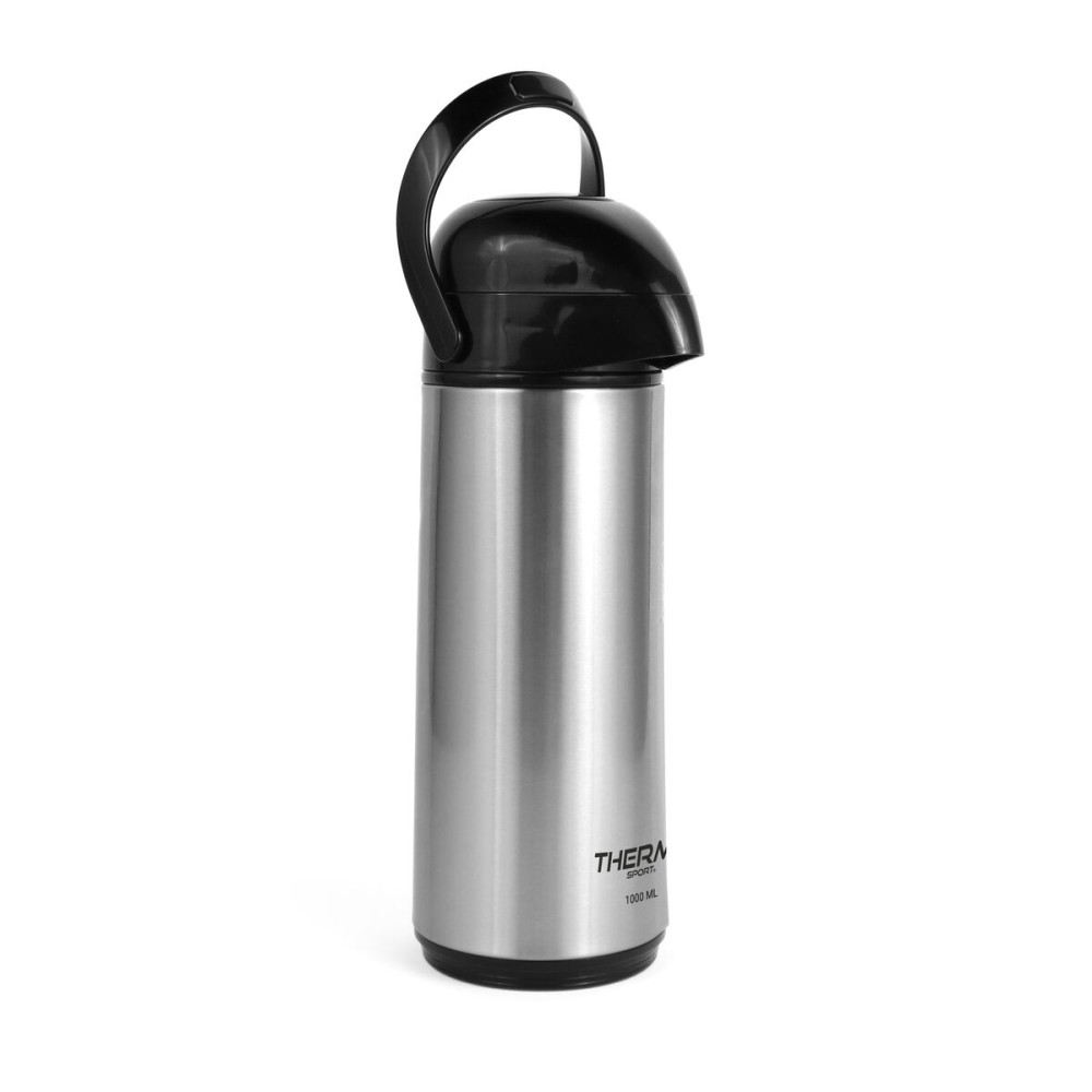 Thermosflasche ThermoSport Silberfarben 1 L (6 Stück)