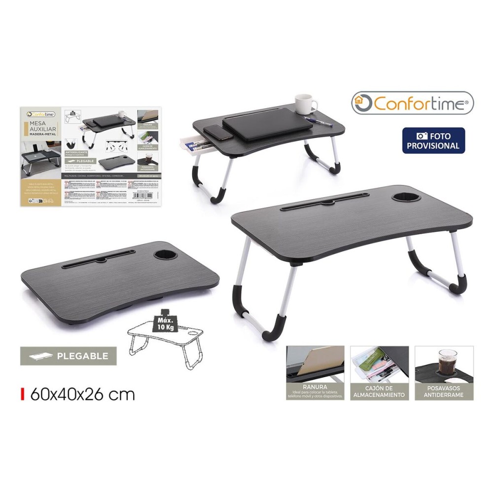 Table pour Portable Confortime 60 x 40 x 26 cm 6 Unités