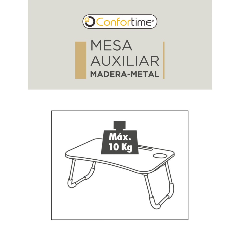 Table pour Portable Confortime 60 x 40 x 26 cm 6 Unités