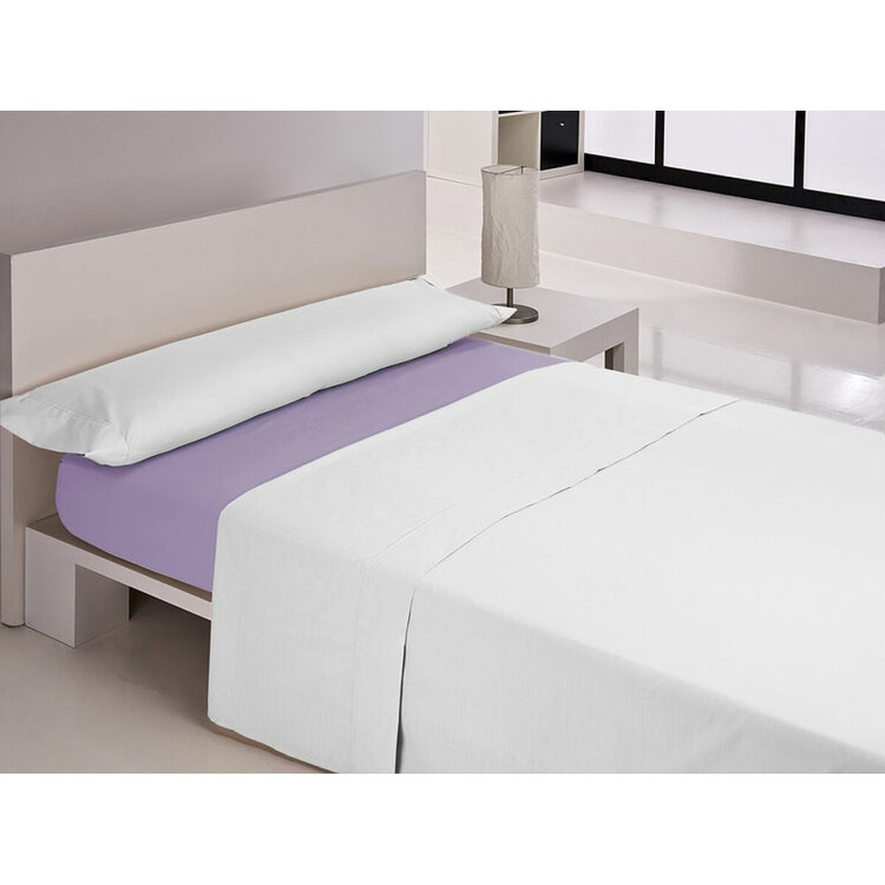 Spannbetttuch Happy Home MIX COLORS Violett Doppelmatratze 160 x 200 + 30 cm