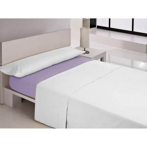 Spannbetttuch Happy Home MIX COLORS Violett Doppelmatratze 160 x 200 + 30 cm