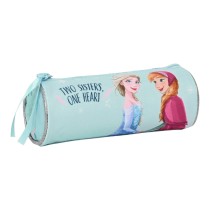 Trousse d'écolier cylindrique Frozen One heart Vert turquoise 20 x 7 x 7 cm