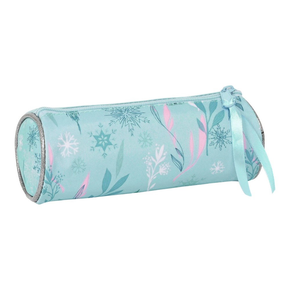 Trousse d'écolier cylindrique Frozen One heart Vert turquoise 20 x 7 x 7 cm