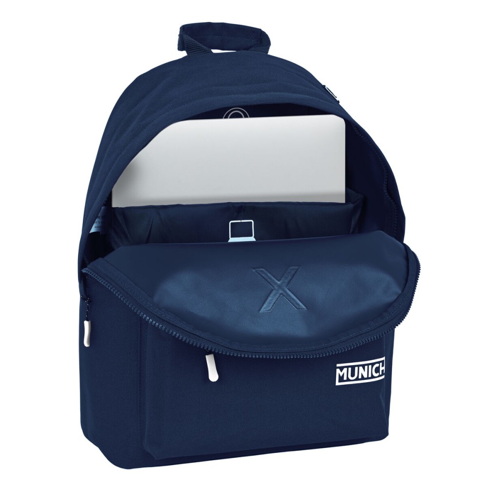 Laptop Backpack Munich munich basicos Navy Blue (31 x 41 x 16 cm)