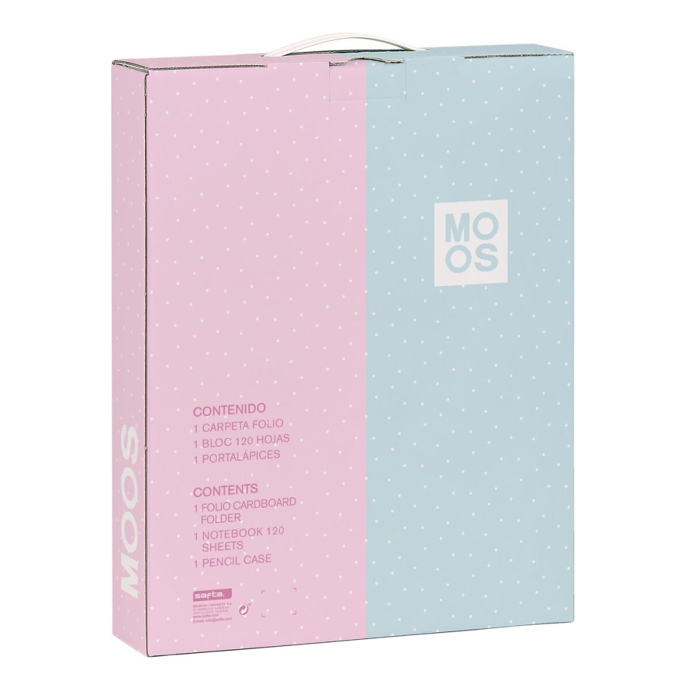 Stationery Set Moos Flores 28 x 35 x 6 cm 3 Pieces