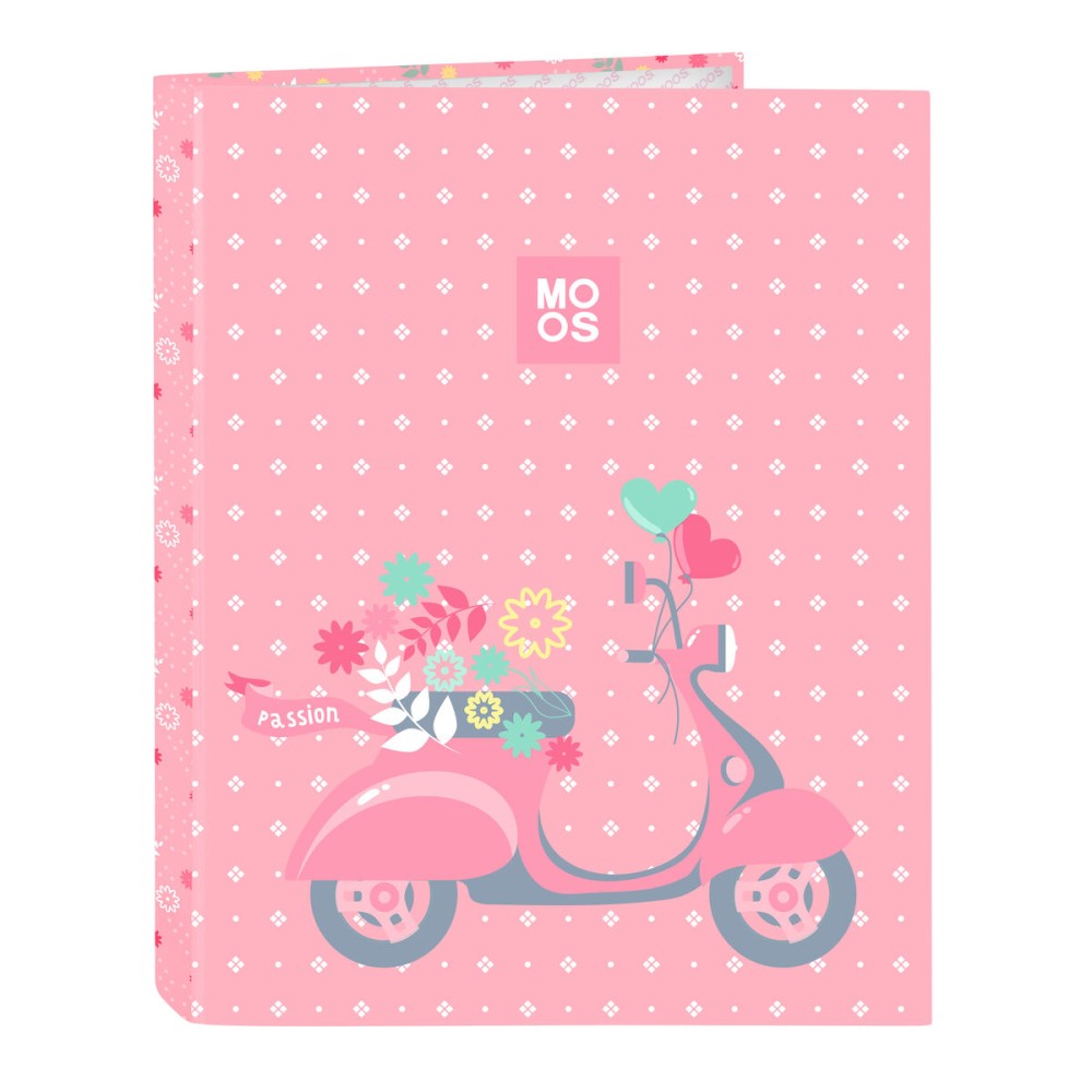Ring binder Moos Passion Multicolour A4 26.5 x 33 x 4 cm