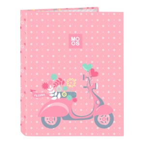Ring binder Moos Passion Multicolour A4 26.5 x 33 x 4 cm