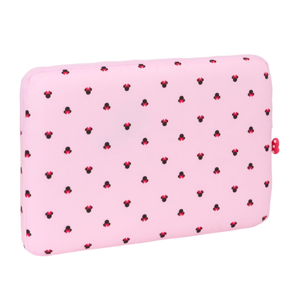 Housse d'ordinateur portable Minnie Mouse Naive Rose 15,6'' 39,5 x 27,5 x 3,5 cm