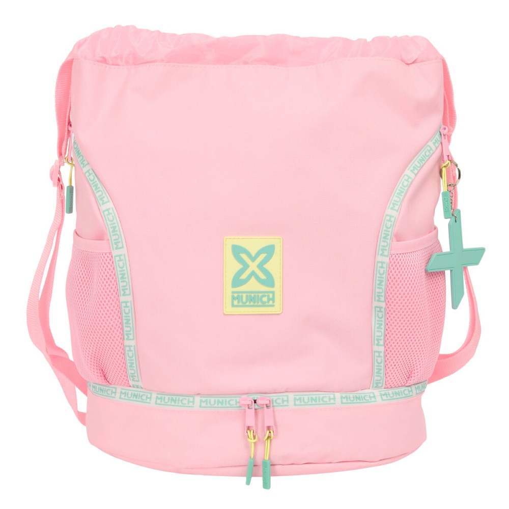 Sac à dos serré par des ficelles Munich Candy Rose 35 x 40 x 1 cm