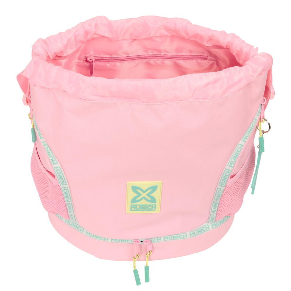 Sac à dos serré par des ficelles Munich Candy Rose 35 x 40 x 1 cm
