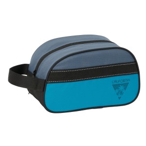 Reise-Toilettentasche BlackFit8 California Blau Schwarz Wiederverwertbar 26 x 15 x 12 cm