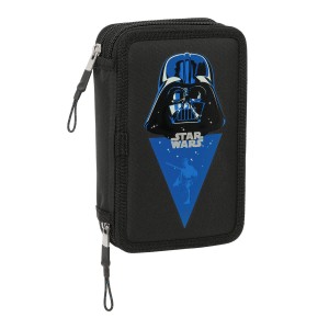 Double Pencil Case Star Wars Rebellion Black 12.5 x 19.5 x 4 cm Double Pencil Case 29 Pieces
