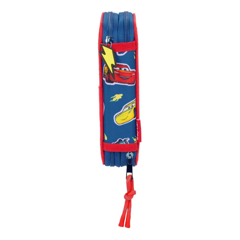 Doppel-Federtasche Cars Racing Marineblau 12.5 x 19.5 x 4 cm Doppel-Federtasche 29 Stücke