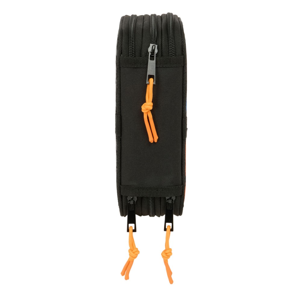 Triple Pencil Case Naruto Black 12,5 x 19,5 x 5,5 cm 37 Pieces