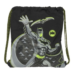 Rucksacktasche mit Bändern Batman Game over Schwarz 35 x 40 x 1 cm