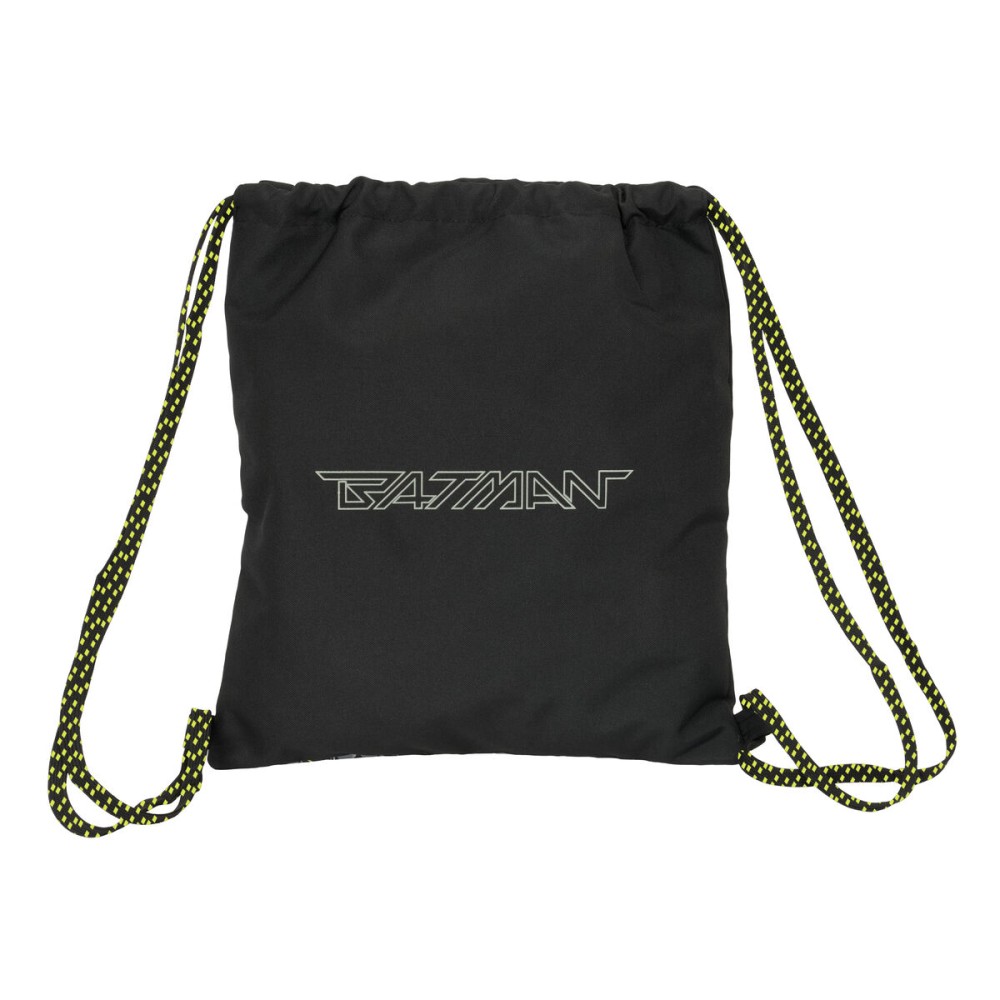 Rucksacktasche mit Bändern Batman Game over Schwarz 35 x 40 x 1 cm