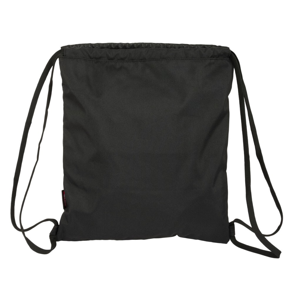 Sac à dos serré par des ficelles Kelme Iron Noir 35 x 40 x 1 cm
