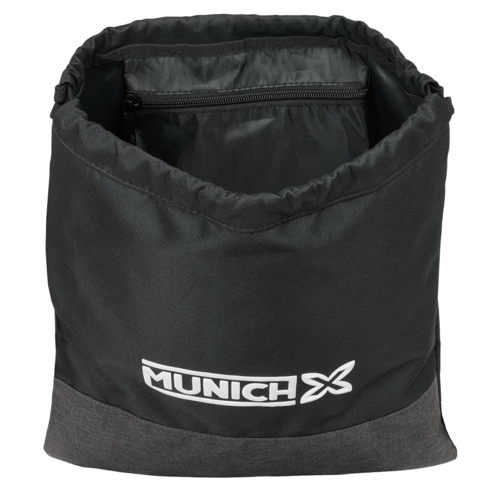 Sac à dos serré par des ficelles Munich Topo Noir 35 x 40 x 1 cm