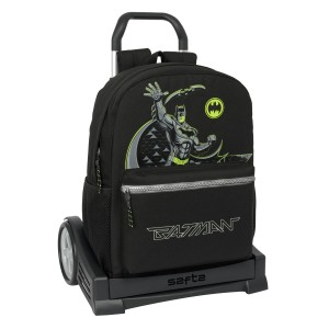 Schulrucksack mit Rädern Batman Game over Schwarz 32 x 43 x 14 cm