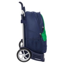 School Rucksack with Wheels Benetton Flag Navy Blue 32 x 44 x 16 cm