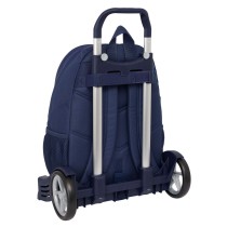 School Rucksack with Wheels Benetton Flag Navy Blue 32 x 44 x 16 cm
