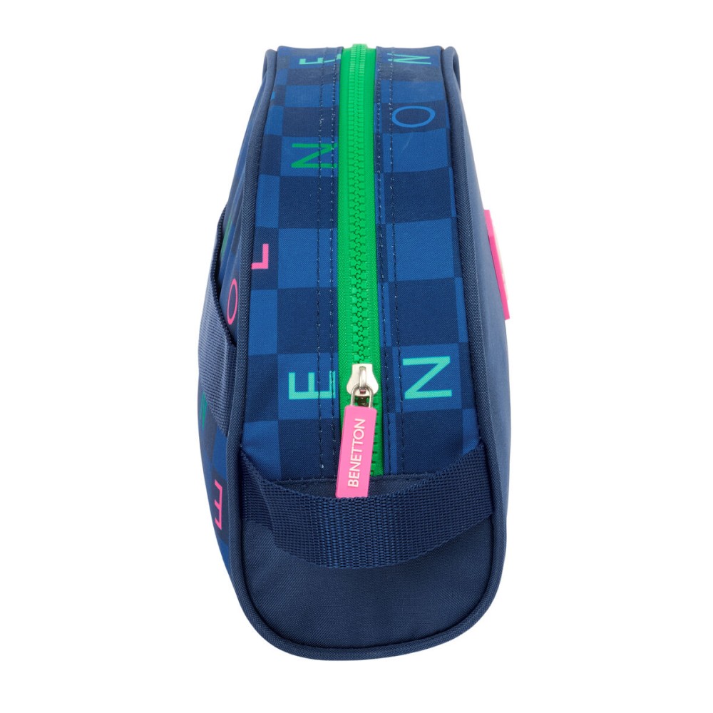 Travel Vanity Case Benetton Damero Navy Blue 28 x 18 x 10 cm