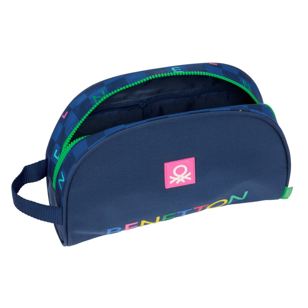Travel Vanity Case Benetton Damero Navy Blue 28 x 18 x 10 cm