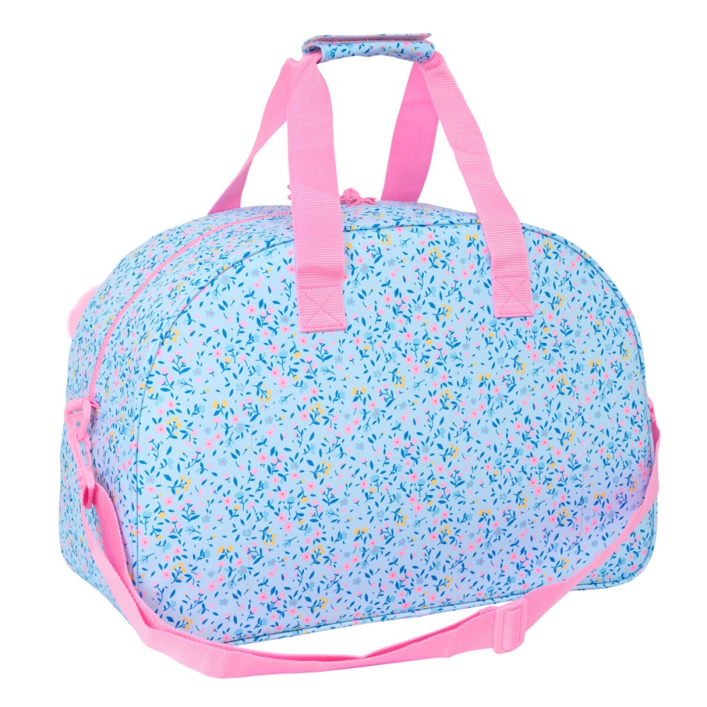 Sac de sport Vicky Martín Berrocal Paraíso Rose Bleu clair 48 x 33 x 21 cm
