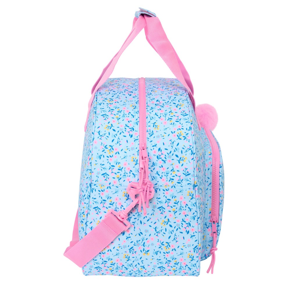 Sac de sport Vicky Martín Berrocal Paraíso Rose Bleu clair 48 x 33 x 21 cm