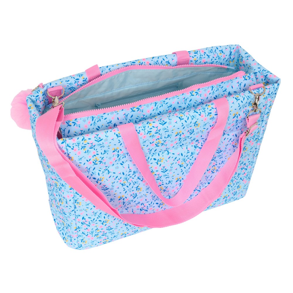 Housse pour ordinateur portable Vicky Martín Berrocal Paraíso Bleu Rose clair 40 x 31 x 17 cm