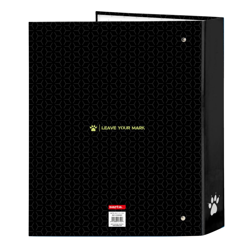 Ring binder Kelme Iron Black A4 27 x 33 x 6 cm