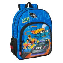 School Bag Hot Wheels Let's race Blue Black 33 x 42 x 14 cm