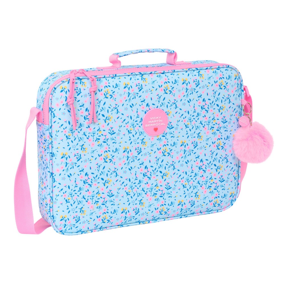 School Satchel Vicky Martín Berrocal Paraíso Pink Light Blue 38 x 28 x 6 cm