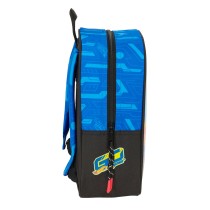 Schulrucksack Hot Wheels Let's race Blau Schwarz 22 x 27 x 10 cm