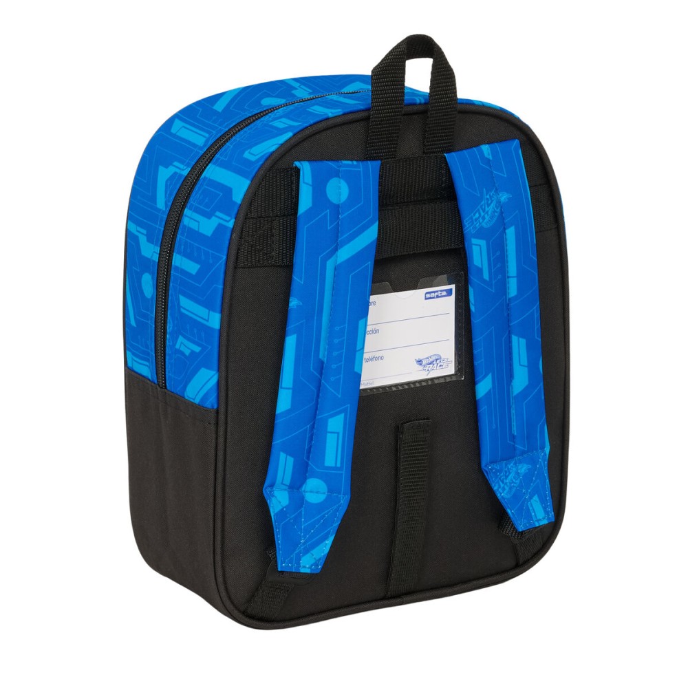 Schulrucksack Hot Wheels Let's race Blau Schwarz 22 x 27 x 10 cm