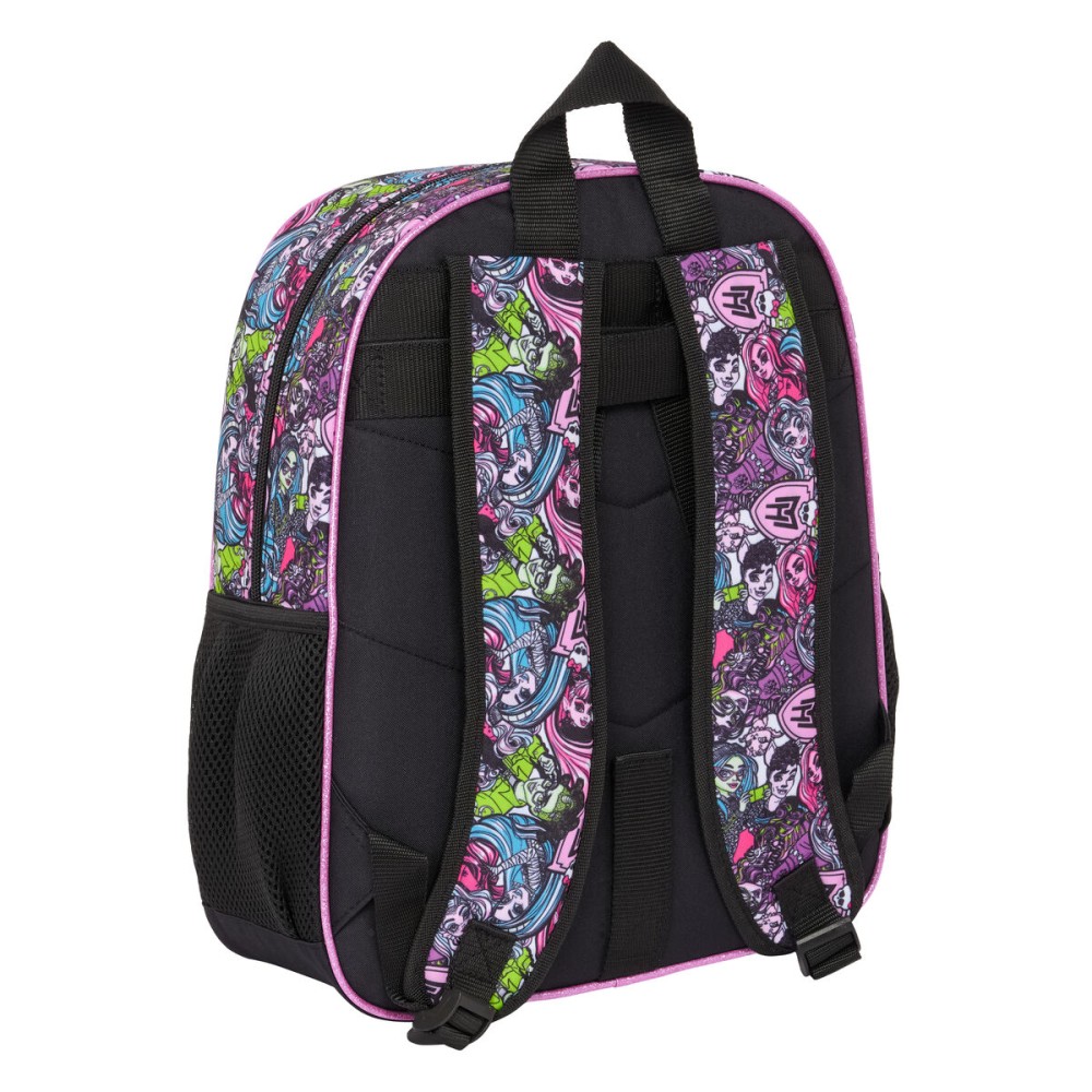 School Bag Monster High Drama Multicolour 32 x 38 x 12 cm