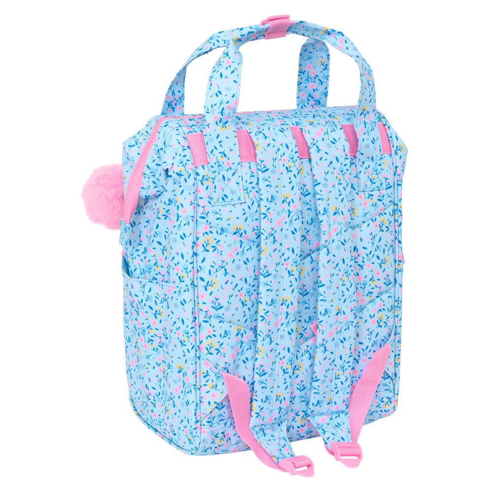 Laptop Backpack Vicky Martín Berrocal vmb Blue Pink 27 x 40 x 19 cm