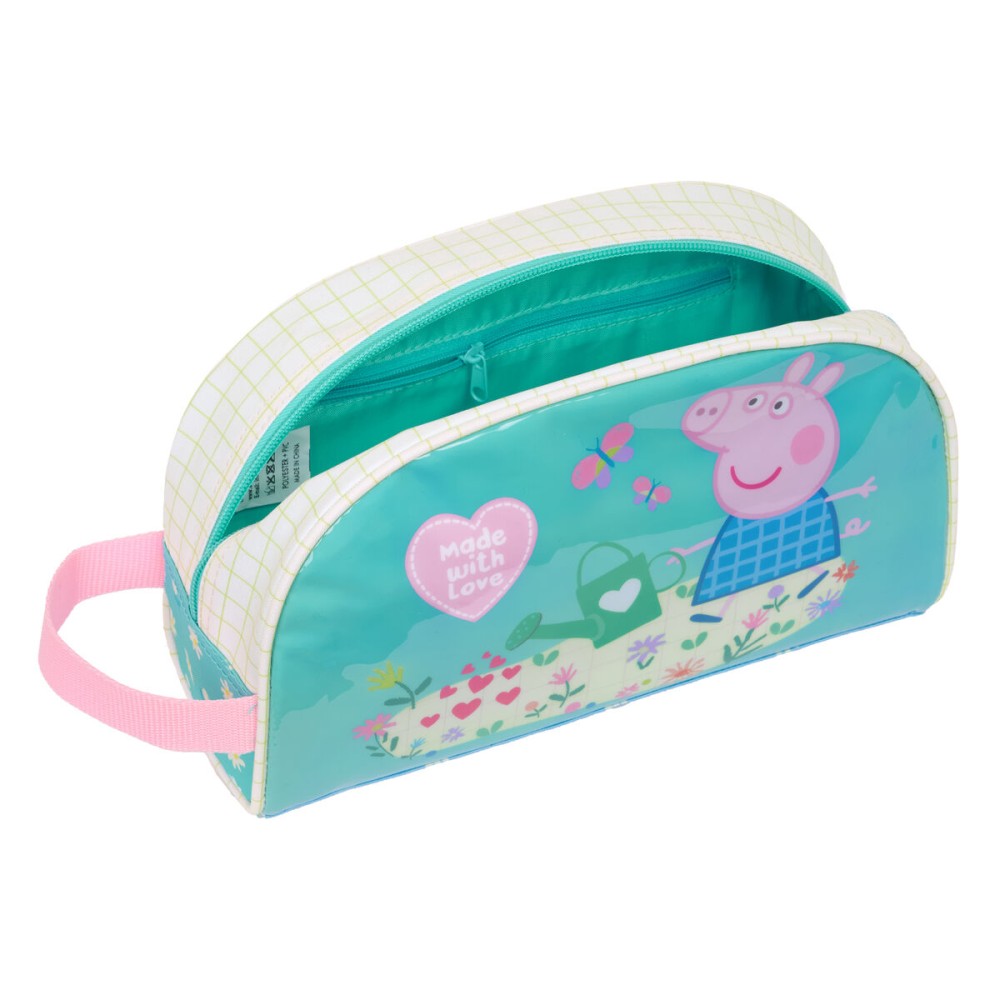 Nécessaire de Voyage Peppa Pig Pretty flowers Jaune Menthe 26 x 16 x 9 cm