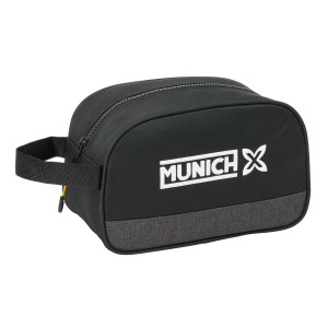 Reise-Toilettentasche Munich Topo Schwarz 26 x 15 x 12 cm